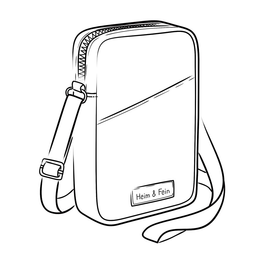 Skizze der Heim & Fein Everyday Mini Bag